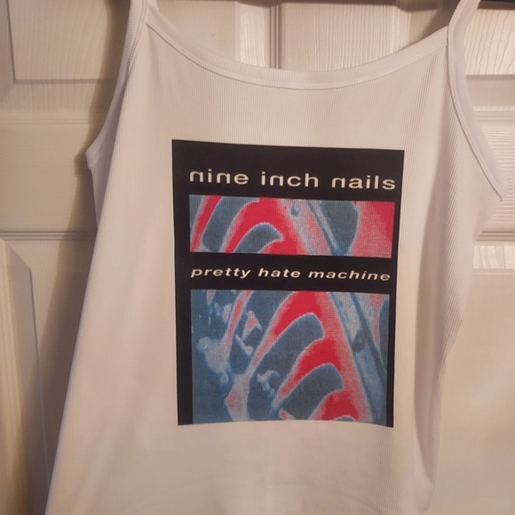 Nine inch nails tank top ribbed nin shirt deftones tool slipknot goth 90s… - Picture 2 of 16